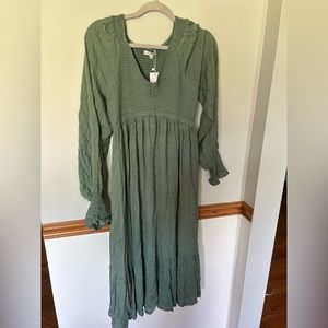 Baltic Born Sage Green Midi Dress